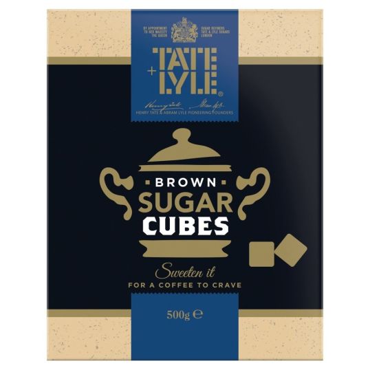 TATE LYLE BROWN SUGAR CUBES FOR COFFEE 500 GMS