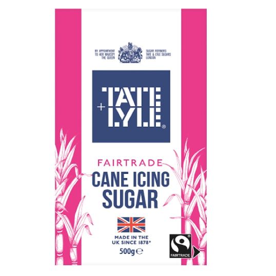 TATE LYLE FAIRTRADE CANE ICING SUGAR 500 GMS