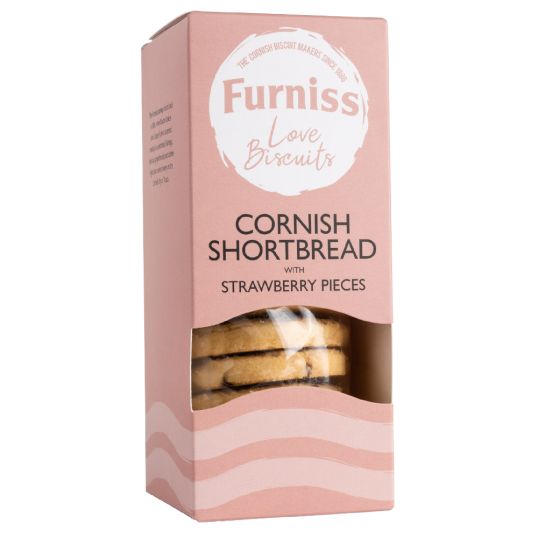 FURNISS CORNISH SHORTBREAD WITH STRAWBERRY PIECES 200 GMS
