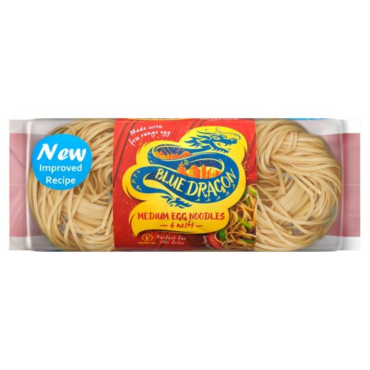 BLUE DRAGON MED EGG NOODLE NESTS 300 GMS