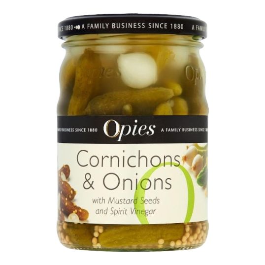 OPIES CORNICHONS & ONIONS 400 GMS