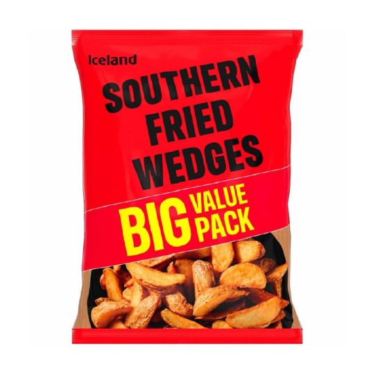 ICELAND SOUTHERN FRIED WEDGES 1.25 KG