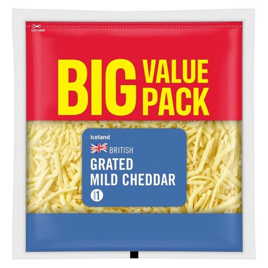 ICELAND MILD GRATED CHEDDAR 430 GMS