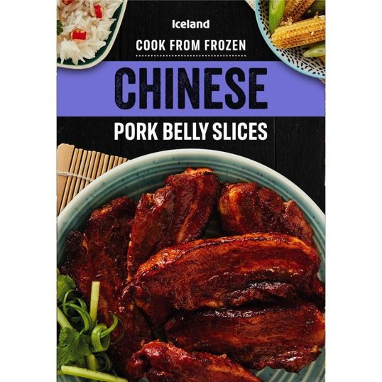 ICELAND CHINESE PORK BELLY SLICES 330 GMS (CONTAINS PORK)