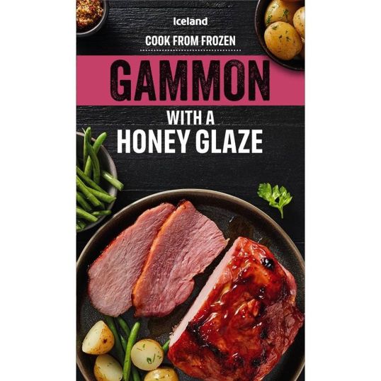 ICELAND GAMMON HONEY JOINT 500 GMS (CONTAINS PORK)