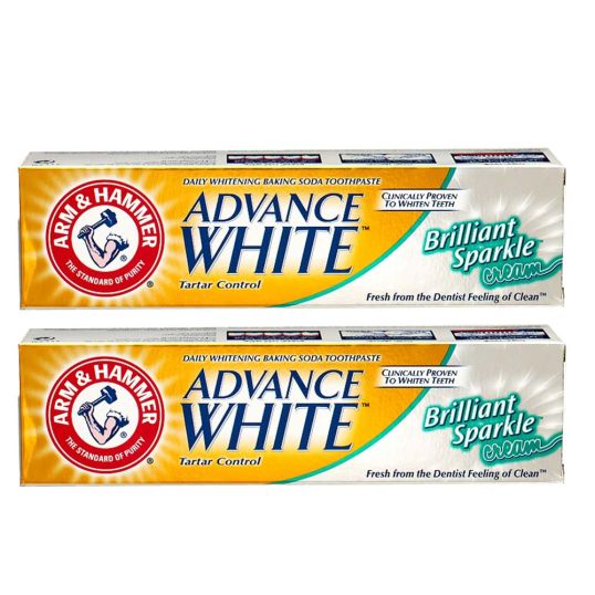 ARM&HAMMER TOOTH PASTE BRILLIANT SPARKLE CREAM 2X115 GMS