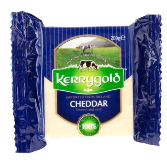 KERRY GOLD WHITE CHEDDAR CHEESE 200 GMS