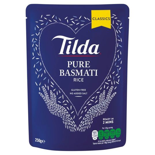 TILDA PURE BASMATI RICE 250 GMS