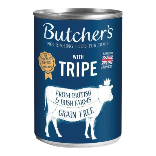 BUTCHER`S ORIGINAL DOG TRIPE MIX PATE 400 GMS