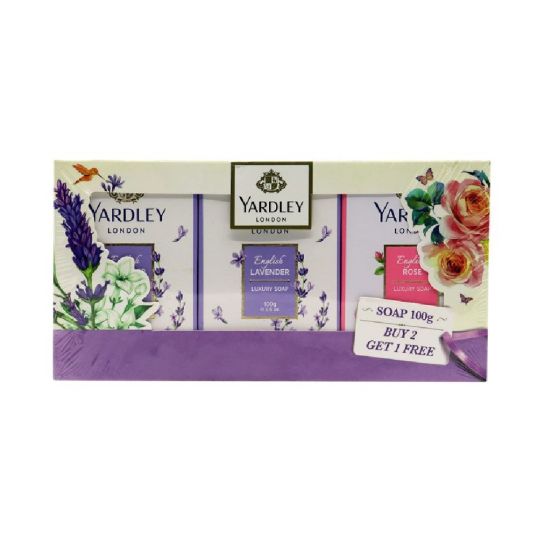 YARDLEY SOAP ASSORTED 3X100 GMS