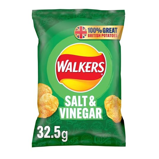 WALKERS SALT AND VINEGAR 32.5 GMS