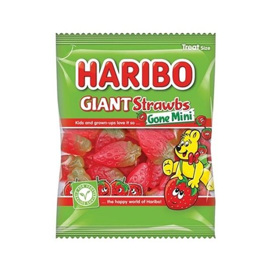 HARIBO GIANT STRAWBS GONE MINI 16 GMS