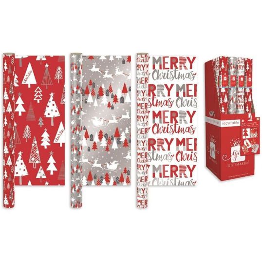WRAP 4M RED AND WHITE 3DES 1'S