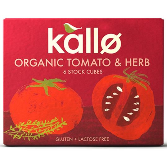 KALLO ORGANIC CUBES TOMATO AND HERB 66 GMS