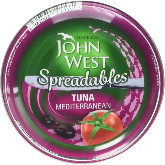 JOHN WEST TUNA MEDITERRANEAN SPREADABL 80 GMS