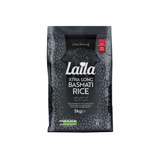 LAILA XTRA LONG GRAIN BASMATI RICE 5 KG