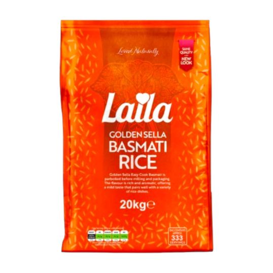 LAILA 1121 CREAMY GOLDEN SELLA BASMATI RICE 20 KG