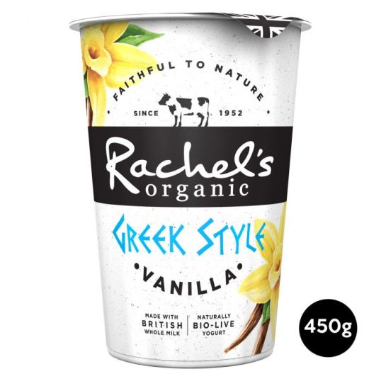 RACHELS ORGANIC GREEK STYLE YOGURT WITH VANILLA