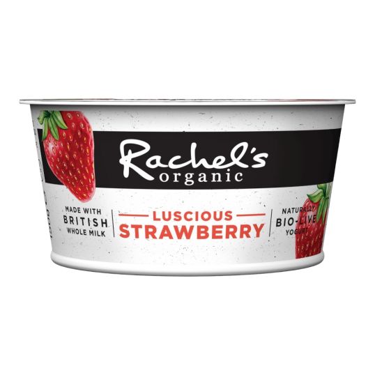 RACHEL`S ORGANIC FORBIDDEN FRUITS STRAWBERRY YOGHURT 150 GMS