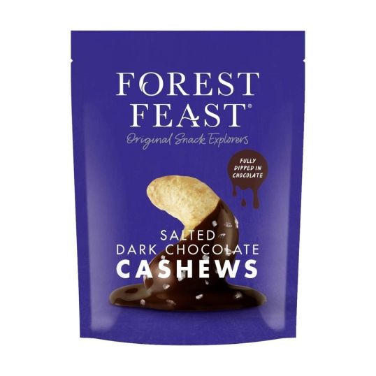 FOREST FEAST SALTED DARK CHOCOLATE CASHEWS 20 GMS