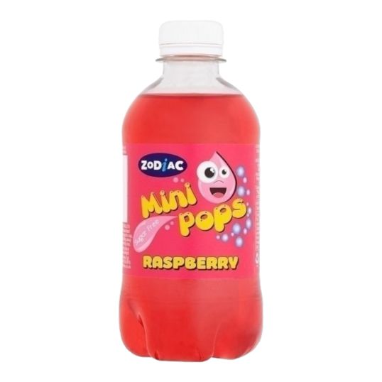 ZODIAC MINI POPS RASPBERRY SUGAR FREE 330 ML