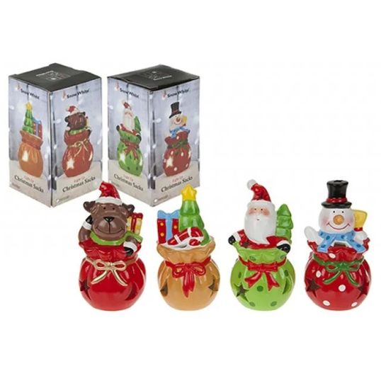 PMS 4 ASSTD LIGHT UP CHRISTMAS BAGS IN COLOUR BOX 1'S