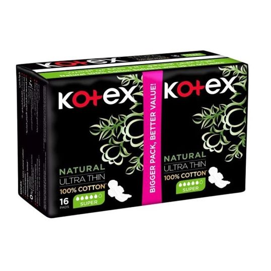 KOTEX ULTRA NATURAL OVERNIGHT SANITARY PADS 14'S