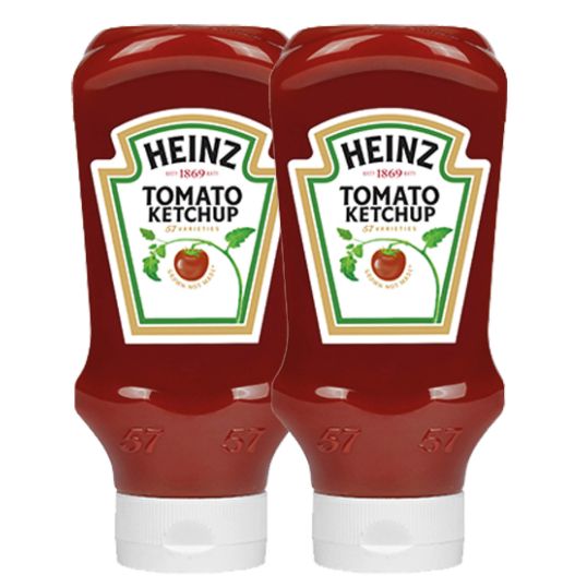 HEINZ TOMATO KETCHUP SQZY 2X400 ML