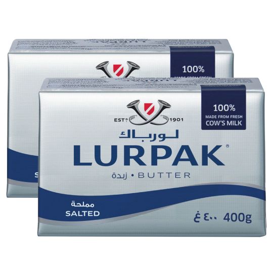 LURPAK SALTED BUTTER 2X400 GMS @SPECIAL PRICE