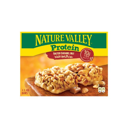 NATURE VALLEY PROTEIN BAR SALTED CARAMEL NUT 4X40 GMS @SPECIAL PRICE