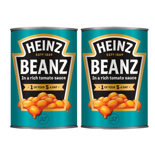 HEINZ BAKED BEANS IN TOMATO SAUCE 2X415 GMS 