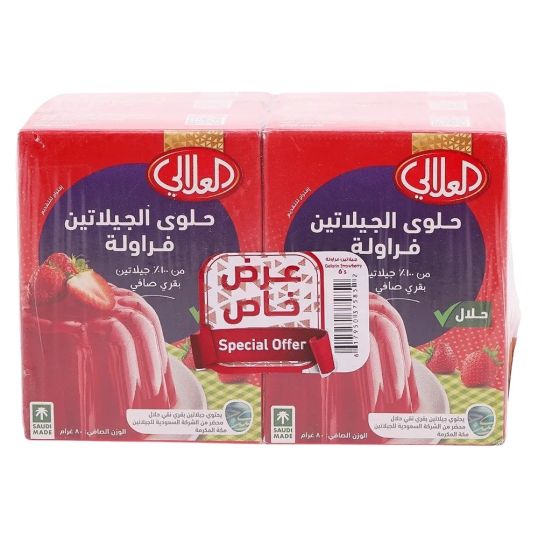 AL ALALI GELATIN STRAWBERRY 6X80 GMS @SPL.PRICE