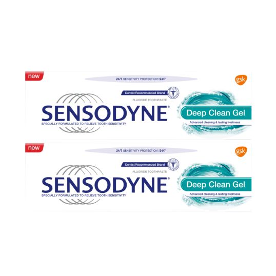 SENSODYNE TOOTH PASTE DEEP CLEAN 75ML 1+1 FREE