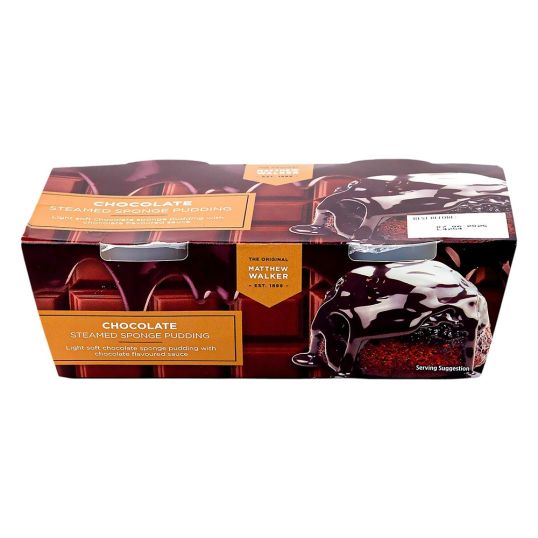 MATTHEW WALKER CHOCOLATE SPONGE PUDDING TWIN PACK 95 GMS