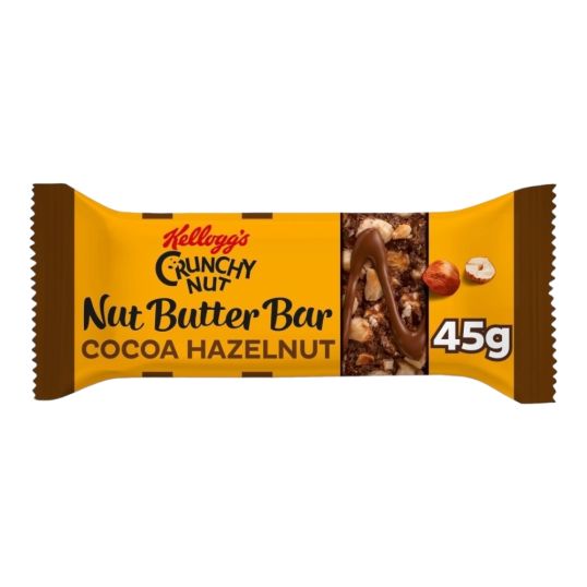 KELLOGGS COCOA CRUNCHY NUT BUTTER BAR HAZELNUT 45 GMS