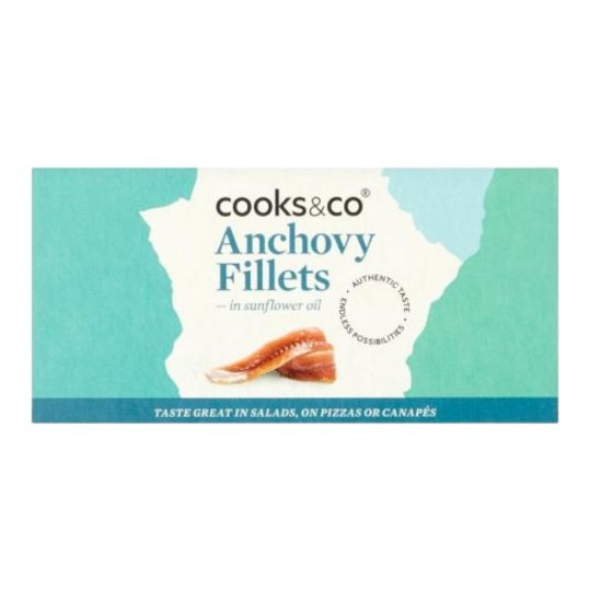 COOKS&CO ANCHOVY FILLETS 50 GMS