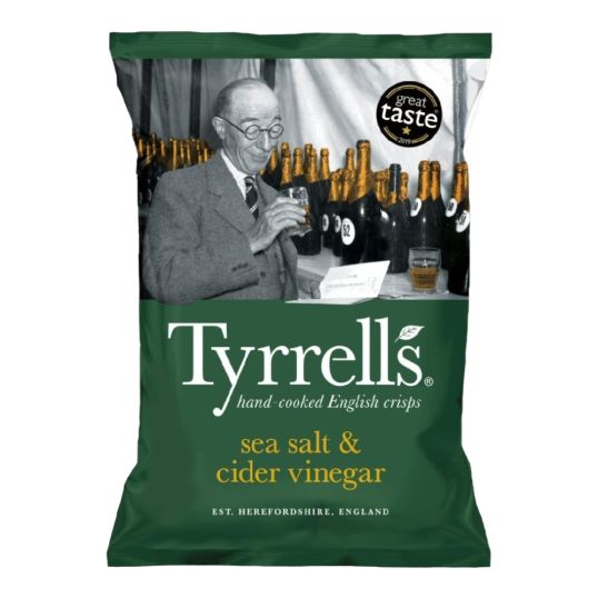 TYRRELLS SEA SALT & CIDER VINEGAR 150 GMS