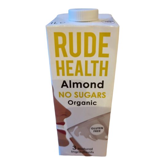 RUDE HEALTH NO SUGAR ALMOND DRINK 1 LTR