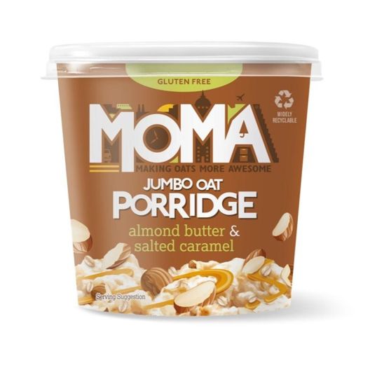 MOMA ALMOND BUTTER & SALTED CARAMEL JUMBO OAT GLUTEN FREE 55 GMS