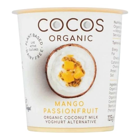 COCOS ORGNC MANGO & PASONFRUIT COCNUT YOGRT 125G