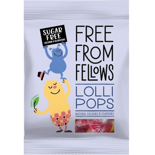 FREE FROM FELLOWS LOLLIPOPS SUGAR FREE 60 GMS