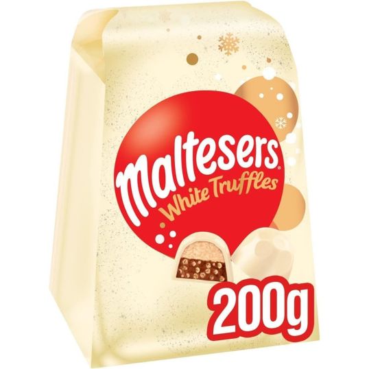 MALTESERS WHITE TRUFFLES MEDIUM BOX 200 GMS