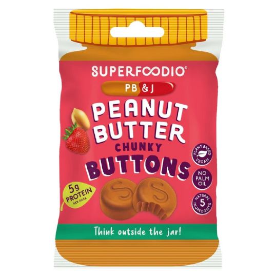 SUPERFOOD IO PEANUT JELLY BUTTER BUTTONS 20 GMS