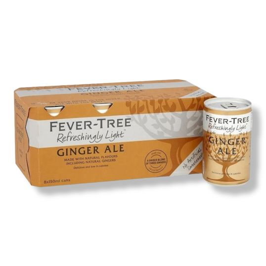 FEVER TREE LIGHT GINGER ALE 8X150 ML