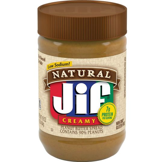 JIF JIF PEANUT BUTTER CREAMY NATURAL