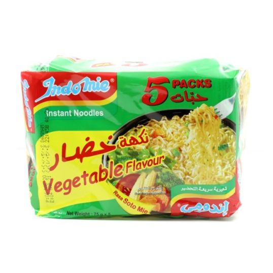 INDOMIE VEGETABLE NOODLES 5X70 GMS