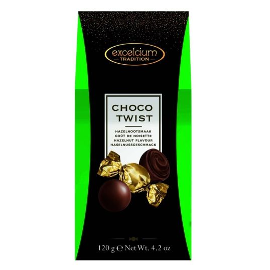 EXCELCIUM HAZELNUT CHOCO TWIST 20 GMS