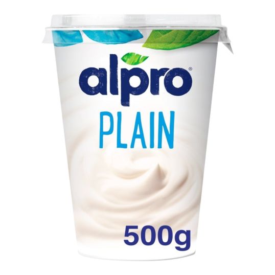 ALPRO PLAIN SOYA YOGHURT 500 GMS