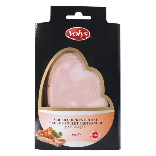 VOLYS CHICKEN BREAST SLICE 150 GMS