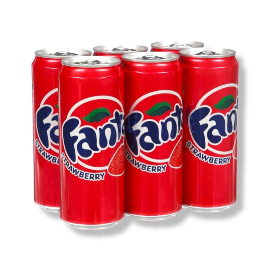 FANTA STRAWBERRY CAN 6 PACK 330 ML